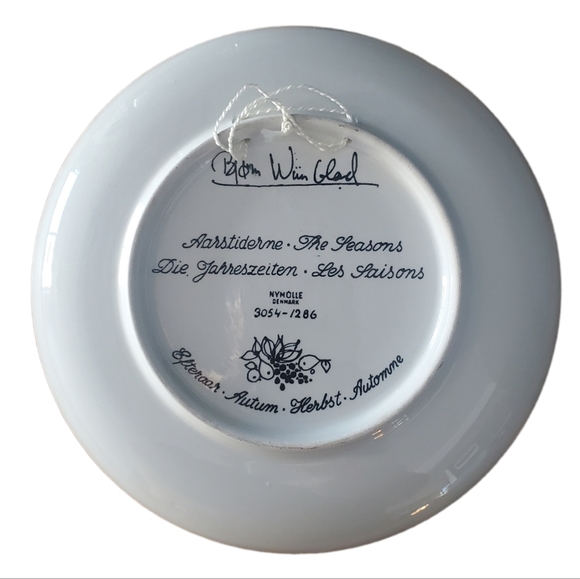 Bjorn Wiinblad - The Seasons 6.5 Inch Decorative Plate - Picture 2 of 7